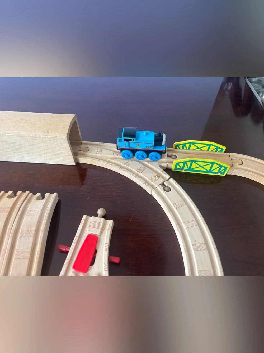 Thomas & Friends Wooden Railway Train Set Lot 45 Pieces Tunnel & Bridges